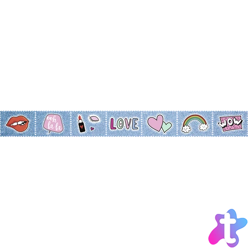 Heyda Love bélyeg dekor ragasztószalag