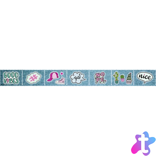 Heyda Wow bélyeg dekor ragasztószalag