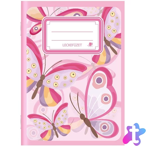 ICO Süni pillango A5 leckefüzet