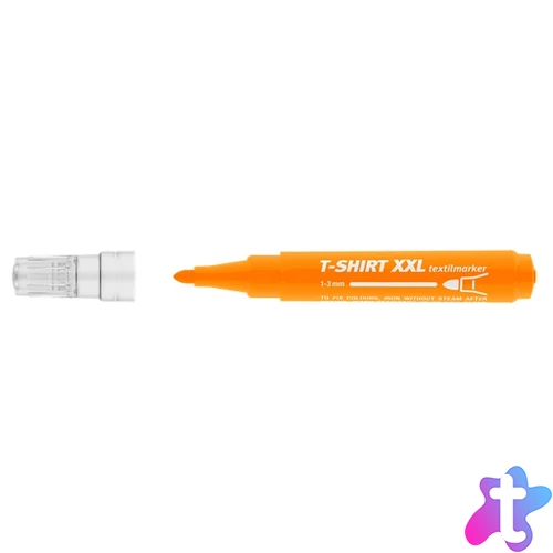 ICO D10 XXL (27) narancs textilmarker rostirón