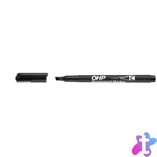 ICO OHP C 1-3mm vágott fekete permanent marker