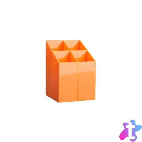 ICO Design szögletes narancssárga írószertartó