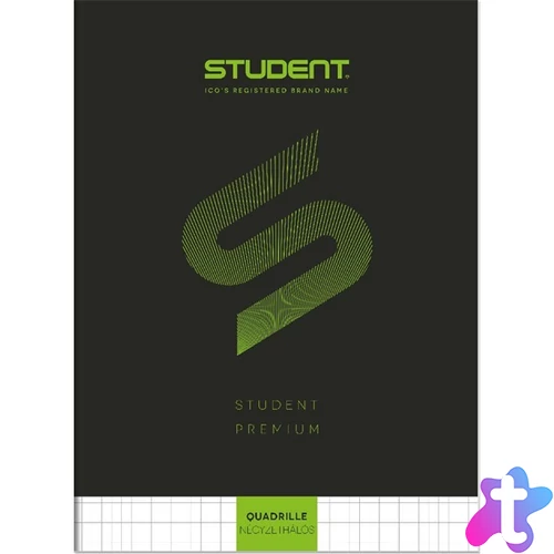 ICO Student Prémium A4 32lapos kockás füzet