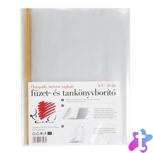 ICO Süni A4 öntapadós 10db füzetborító
