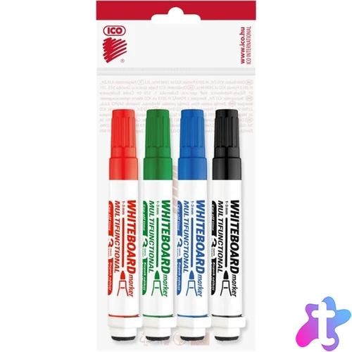 ICO Markeraser 4db színes multifunkciós táblairón