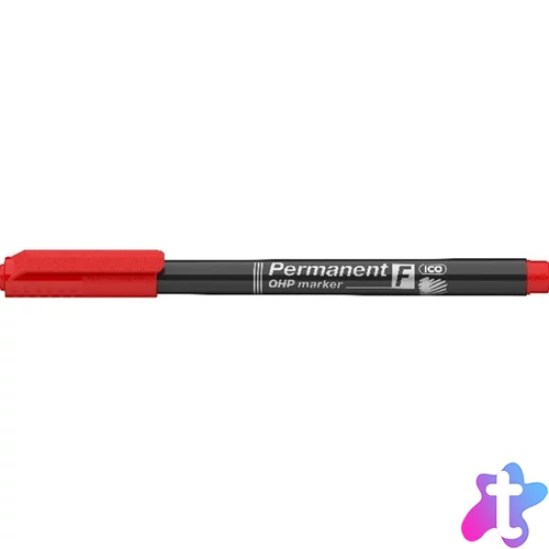 ICO OHP F 0,5mm piros permanent marker