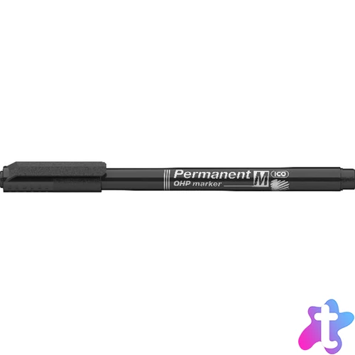 ICO OHP M 1-1,5mm fekete permanent marker