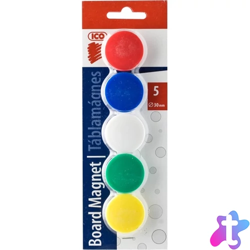 ICO 30mm 5db színes táblamágnes