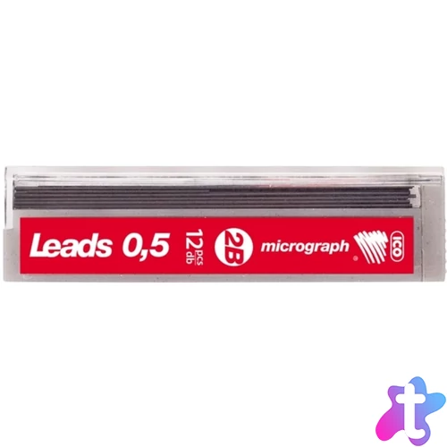 ICO Micrograph 0,5mm 2B nyomósirón betét