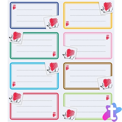 ICO Süni color 8db/ív füzetcímke