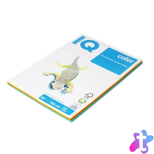 IQ Color A4 80g intenzív színű 4x25db másolópapír