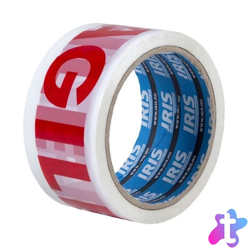 Iris 50mmx66m fragile/törékeny feliratú csomagzáró szalag