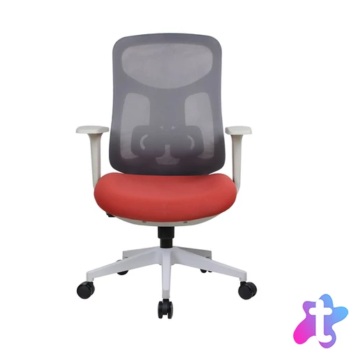 IRISOffice Avalon narancs/szürke ergonómikus, szövet-hálós irodai forgószék háttámasszal