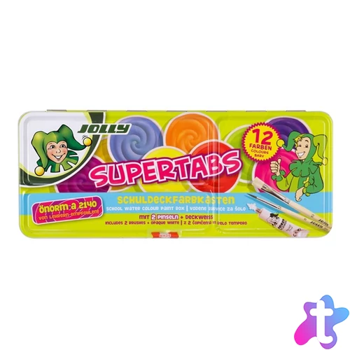 Jolly Supertabs 12 darabos vízfesték készlet