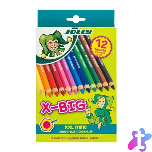 Jolly X-Big extra vastag 12 darabos színesceruza készlet