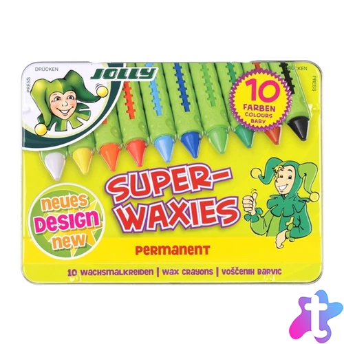 Jolly Superwaxies Classic 10 darabos zsírkréta készlet