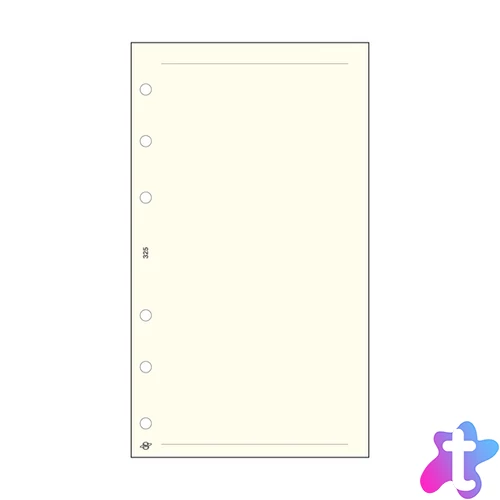 Kalendart Saturnus L325 üres jegyzetlap gyűrűs naptár kiegészítő