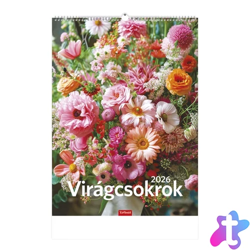 Kalendart 2026 T093 Virágcsokrok falinaptár