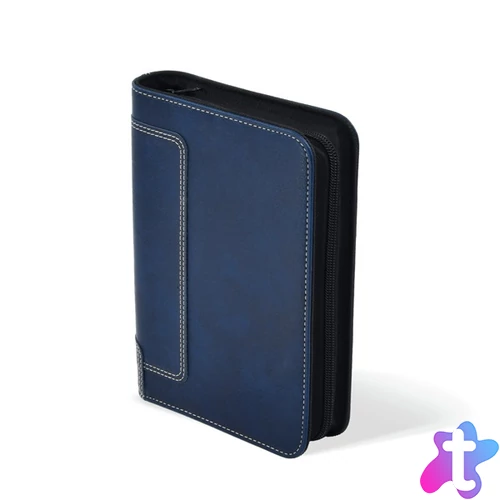 Kalendart Saturnus L227 műbőr kék gyűrűs kalendárium