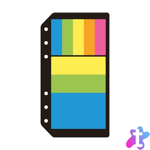 Kalendart Saturnus M338 öntapadós színes jegyzetlap gyűrűs naptár kiegészítő