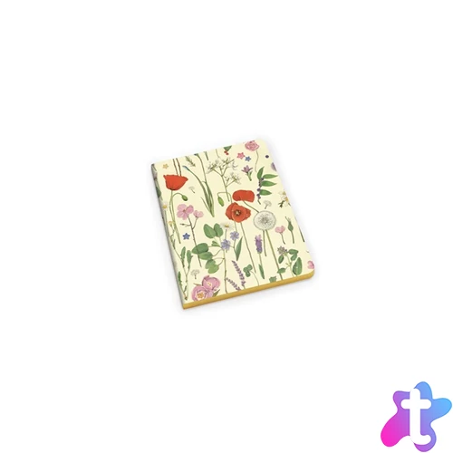 Kartos Summer Flowers 1 db A6 arany élfestett füzet