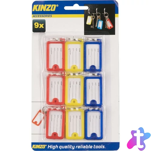 KINZO kulcscímke 9 db