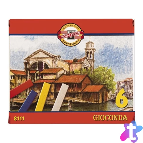 Koh-I-Noor Gioconda 6db-os vegyes színű olajkréta készlet