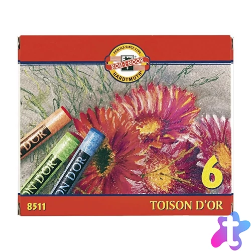 Koh-I-Noor Toison 8511 6db-os vegyes színű porkréta