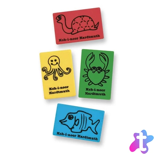 Koh-I-Noor 6200/60 tengeri állat mintás plasztik radír