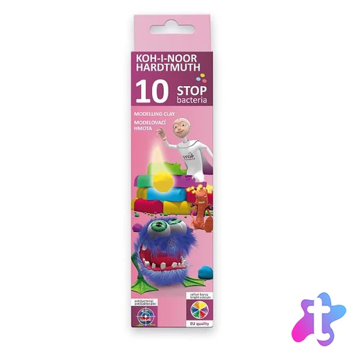 Koh-I-Noor 131810 10 színű antibakteriális gyurma