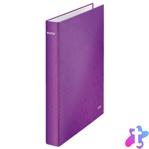 Leitz Wow A4 4 gyűrűs lila gyűrűskönyv