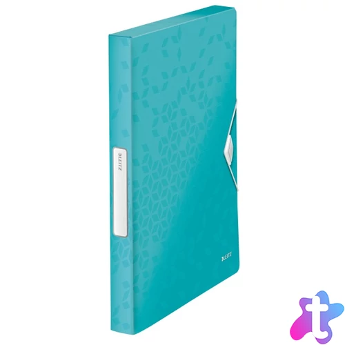 Leitz Wow Jumbo jégkék pp gumis mappa