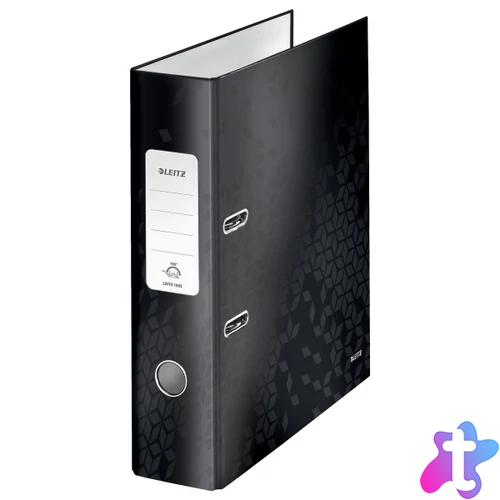 Leitz 180 fok Wow A4 8cm fekete iratrendező