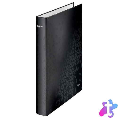 Leitz Wow A4 2 gyűrűs fekete gyűrűskönyv