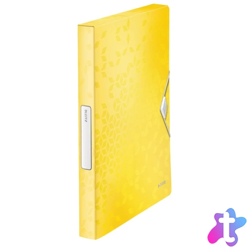 Leitz Wow Jumbo PP sárga gumis mappa