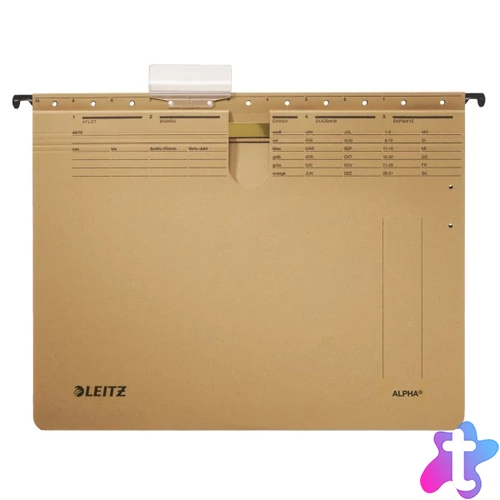 Leitz Alpha A4 lefűzős 25db/cs natúr függőmappa