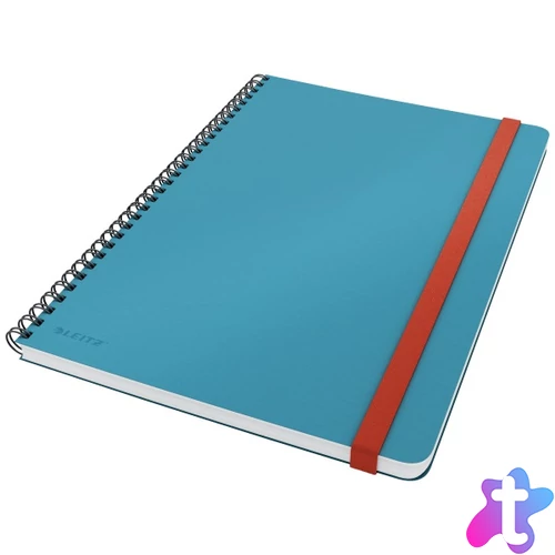 Leitz COSY Soft touch B5 nyugodt kék kockás spirálfüzet