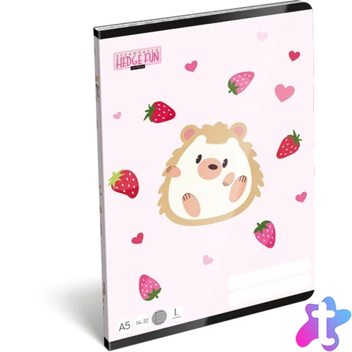 Lizzy Lollipop Hedge fun 22965059 FSC A5 14-32 tűzött vonalas füzet