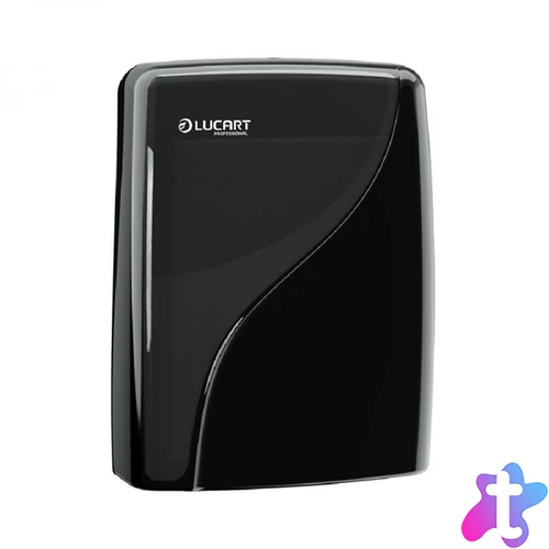 Lucart Identity fekete hajtogatott kéztörlő adagoló