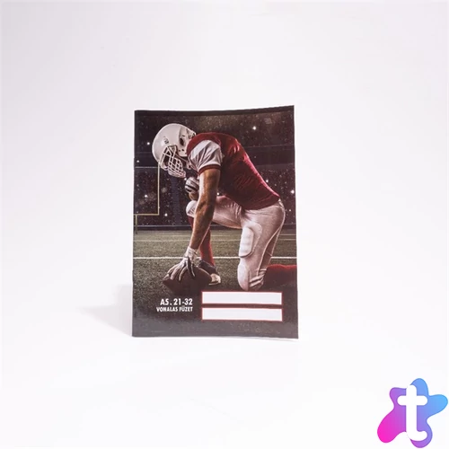 Design Sport A5 vonalas 21-32 iskolai tűzött füzet