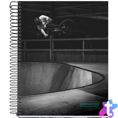 Miquelrius Skate Park A5 4x35 lap kockás spirálfüzet