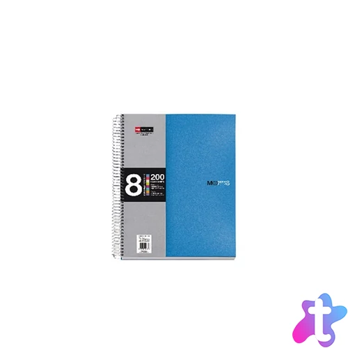 Miquelrius A5 8x25lapos kockás kék spirálfüzet