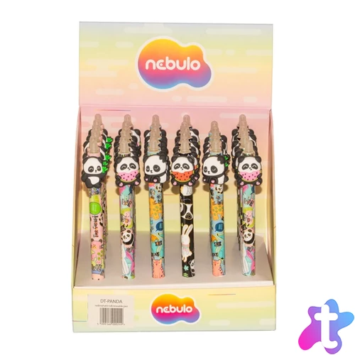 Nebulo Panda II radírozható nyomógombos zselés toll