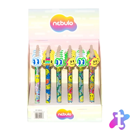 Nebulo Smile radírozható nyomógombos zselés toll