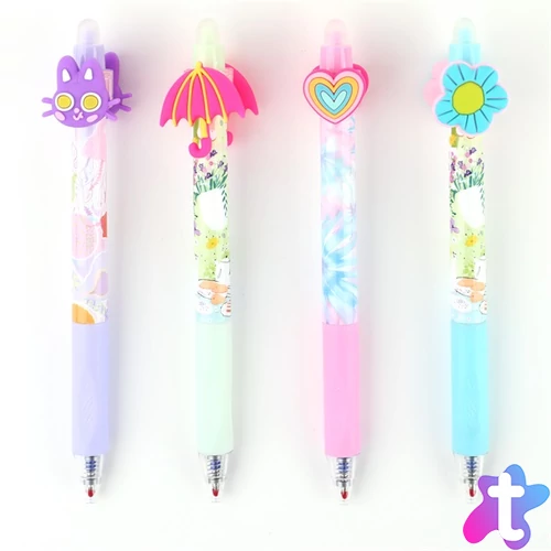 Nebulo Tavaszi csecsebecse radírozható nyomógombos zselés toll