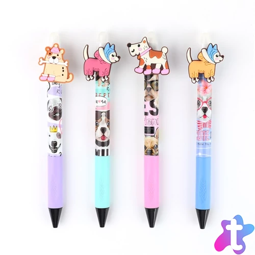 Nebulo Darling dogs radírozható nyomógombos zselés toll