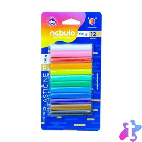 Nebulo 150 g 12 db színes gyurma készlet