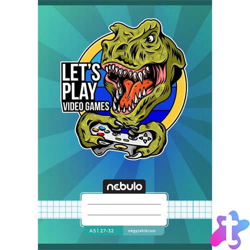 Nebulo Vagány minták II A5 27-32 tűzött kockás füzet