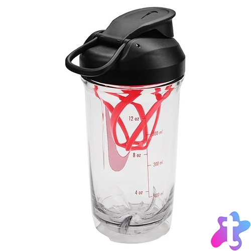 Nike 25 101.2242.912.16 átlátszó piros shaker kulacs
