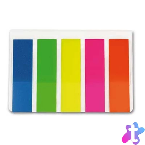 Office Depot 12x45mm vegyes színű öntapadós 5x25db jelölőcímke